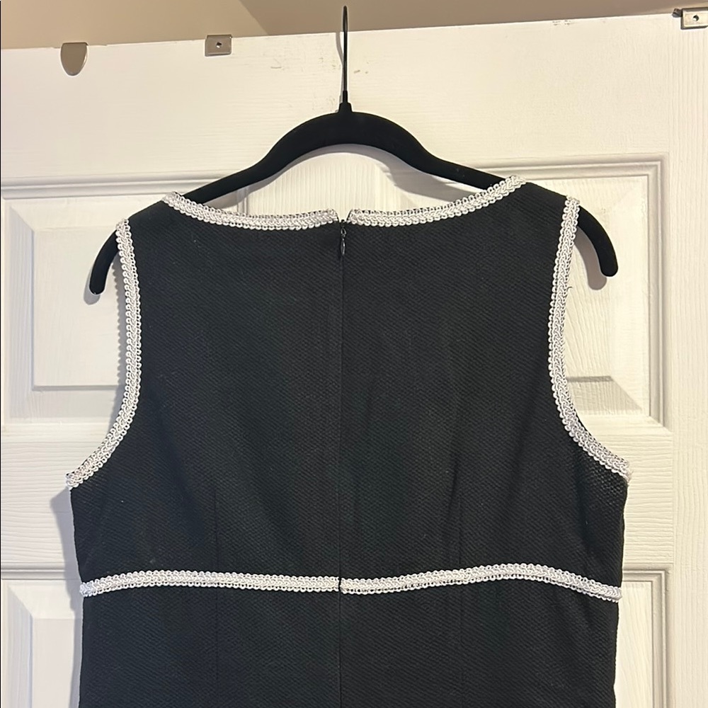 Nina Leonard Black Sheath Dress Knee-Length Sleeveless for Cocktail - Picture 8 of 9